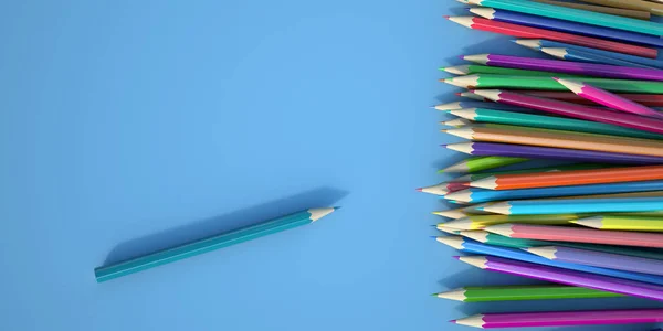 Multicolored pencils — Stock Photo, Image