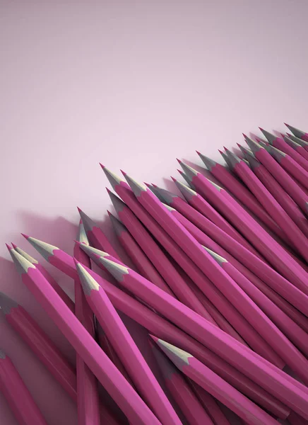 Pink pencils — Stock Photo, Image