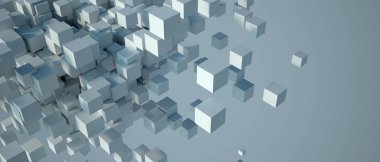 Beyaz küp arka plan