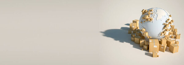 Мир с коробками
