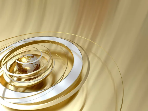 Gold rotation — Stock Photo, Image