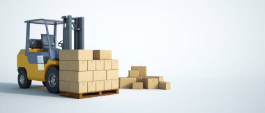 kutuları ile forklift