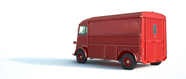 Vintage van red — Stock Photo, Image