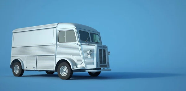 3D rendering of a small vintage truck