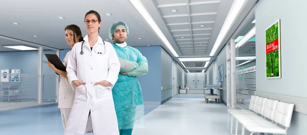 Команда Медицинских Работников Больнице — стоковое фото