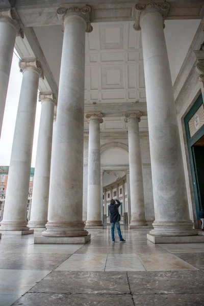 San Francisco Paola Portico Von Der Kolonnade — Stockfoto