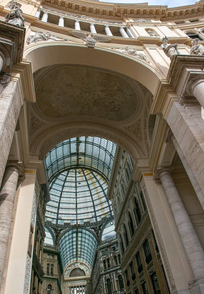 Magnífico Interior Galleria Umberto Nápoles Italia —  Fotos de Stock