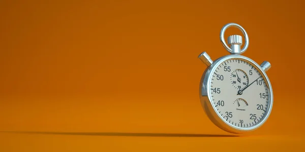 Rendering Stopwatch Red Background — Stock Photo, Image