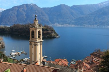 Sala Comacina 'nın manzarası - Como Gölü 