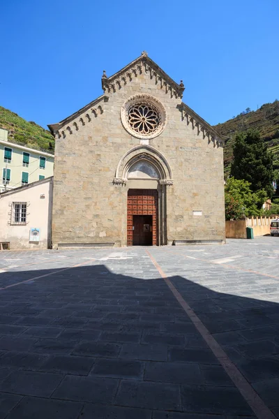 Widok Ulicę Manarola Cinque Terre — Zdjęcie stockowe