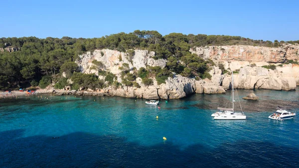 Krásný Výhled Cala Macarella Minorca Baleárské Ostrovy — Stock fotografie