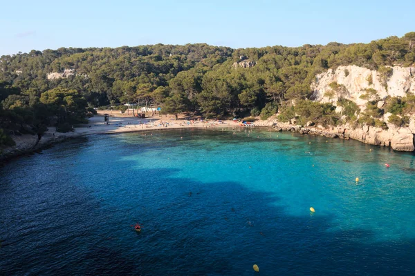 Bella Vista Cala Macarella Minorca Isole Baleari — Foto Stock