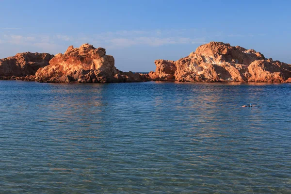 Sonnenuntergang in Cala Pregonda — Stockfoto