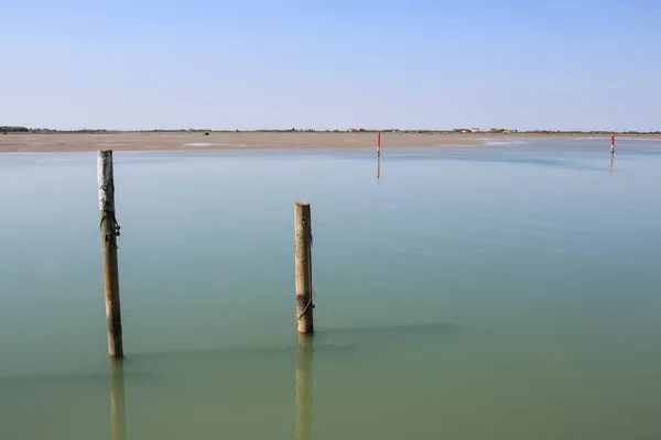 Una Hermosa Toma Laguna Bibione Atardecer —  Fotos de Stock