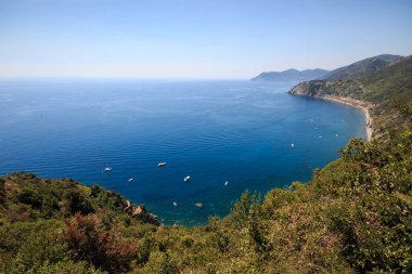Cinque Terre 'nin güzel manzarası.