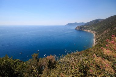 Cinque Terre 'nin güzel manzarası.