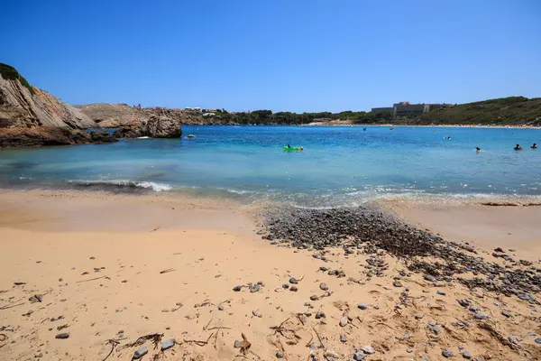 Belle Plage Avec Ciel Bleu — Photo