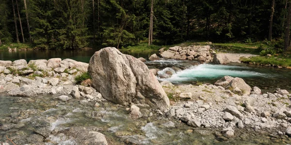 Krásná Krajina Řeka Údolí Mello Lombardie — Stock fotografie