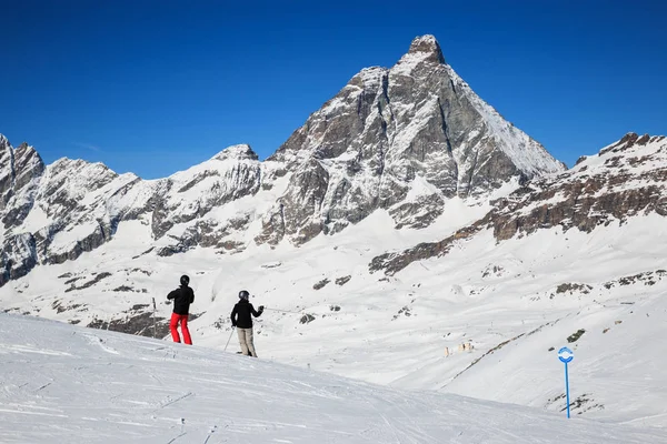 Hora Matterhorn Zimě — Stock fotografie