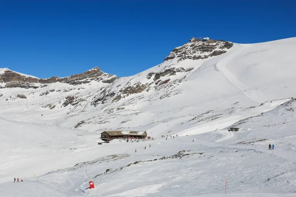 Лижний Спуск Valtournenche — стокове фото