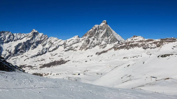 Télen Matterhorn Hegyre — Stock Fotó