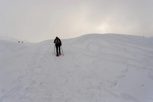 Piazzo Alps Orobie Tepesine Doğru Dağcıların — Stok fotoğraf