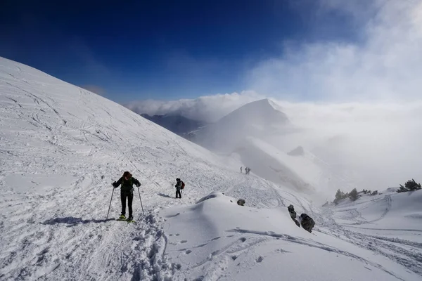 Mountaineers Top Piazzo Alps Orobie — Stock Photo, Image