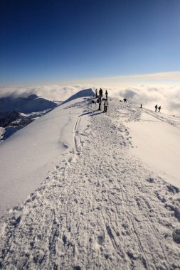 Piazzo - alps Orobie üst kısmında dağcıların