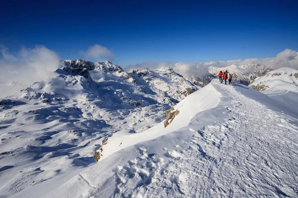 Montanhistas Topo Piazzo Alpes Orobie — Fotografia de Stock