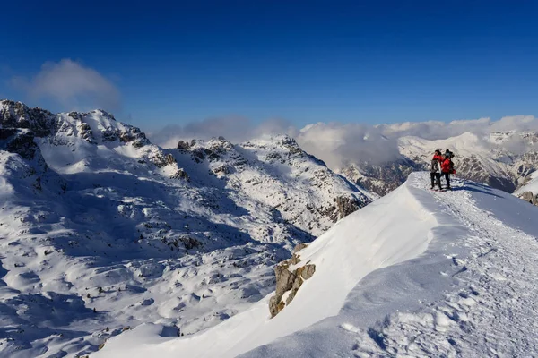 Panorama Inverno Topo Piazzo Alpes Orobie — Fotografia de Stock