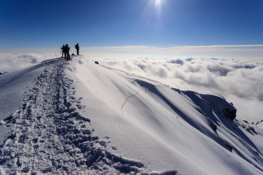 Piazzo - alps Orobie üst kısmında dağcıların
