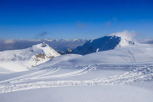 Panorama Inverno Topo Piazzo Alpes Orobie — Fotografia de Stock