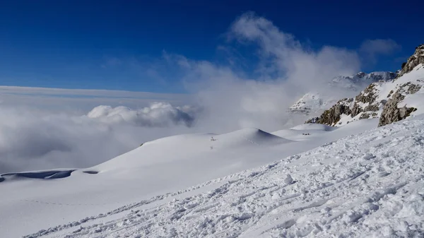 Winter Panorama Top Piazzo Orobie Alps — стоковое фото