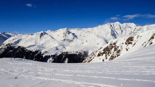Téli Táj Hegymászás Foisc Csipke Alpi Lepontine Svájc Felé — Stock Fotó