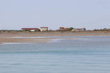 Bibione gölünün güzel manzarası 