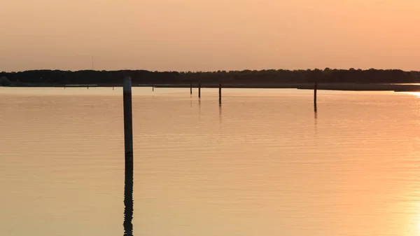 Laguna Bibione Atardecer — Foto de Stock