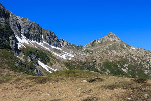 Wunderschöne Landschaft Der Schwedischen Alpen Blick Auf Den Garten Von — Stockfoto