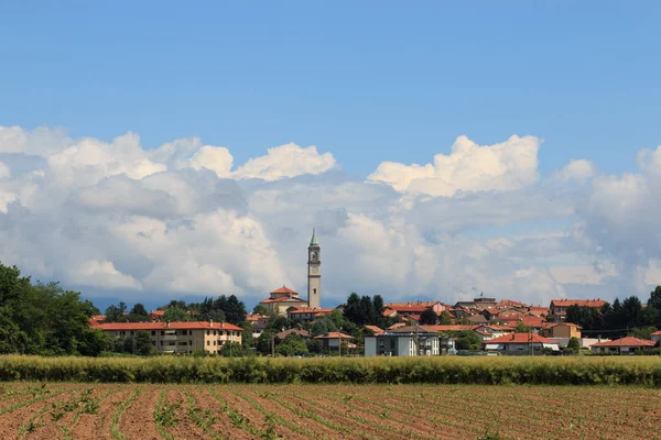 Pohled Vesnici Guanzate Provincii Como — Stock fotografie