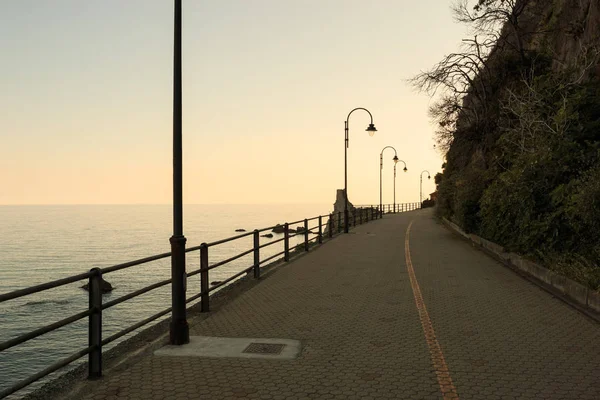 Arenzano Daki Bisiklet Pistinin Güzel Manzarası Liguria — Stok fotoğraf