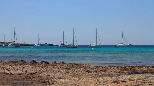Enseada Ilha Menorca Ilhas Baleares — Fotografia de Stock