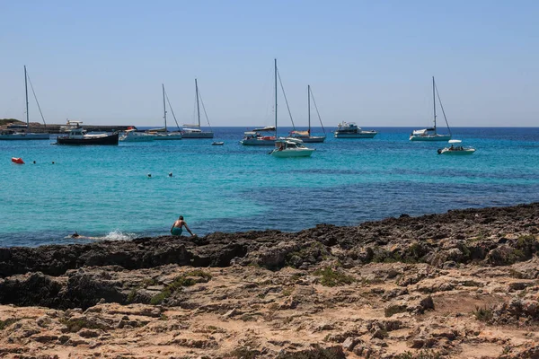 Öböl Menorca Szigetén Baleár Szigetek — Stock Fotó