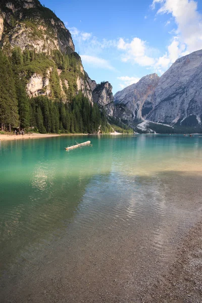 Braies Lake Dolomites Trentino Alto Adige — Stock Photo, Image