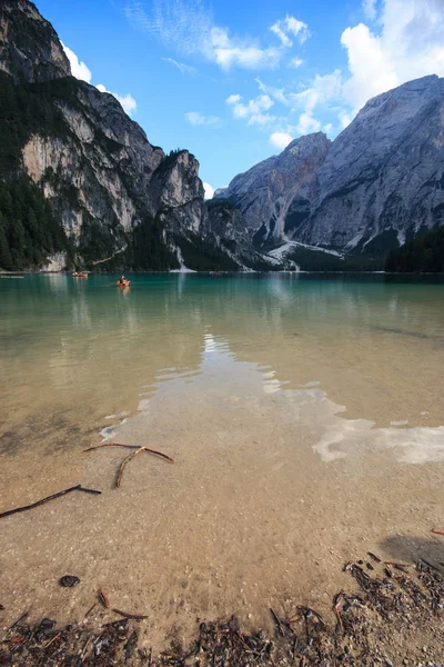 Braies Lake Dolomites Trentino Alto Adige — Stock Photo, Image