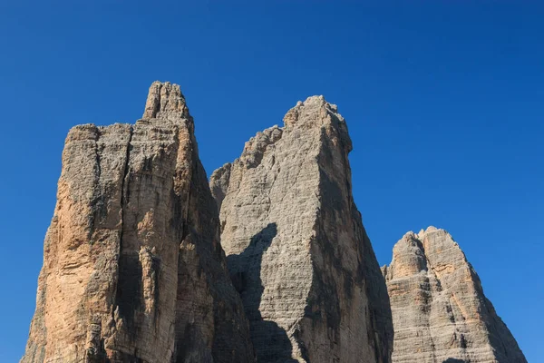 Три Вершини Lavaredo Доломітові Альпи — стокове фото