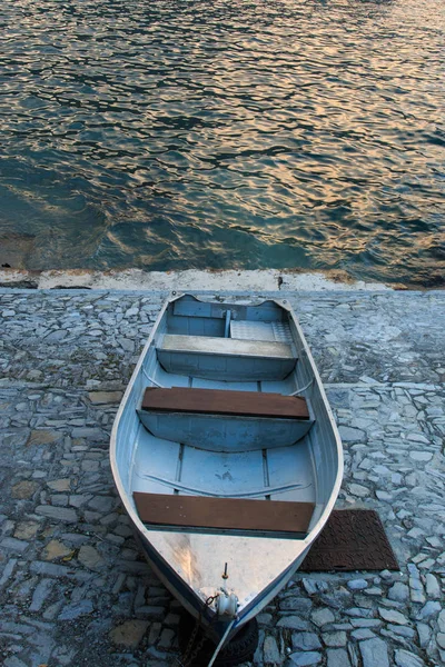 Vista Del Puerto Ciudad Lago Como — Foto de Stock