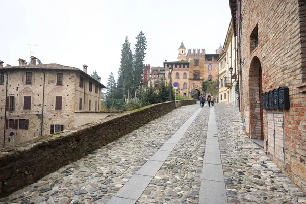 Castell Arquato Давньої Середньовічної Селі Провінції Piacenza — стокове фото
