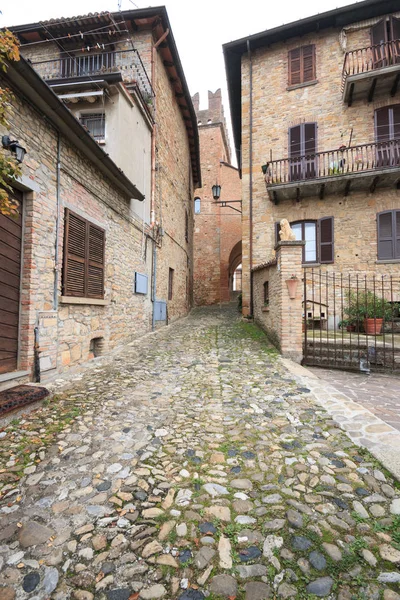 Castellʼarquato Starożytne Średniowiecznej Wiosce Prowincji Piacenza — Zdjęcie stockowe