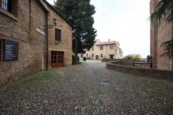 Castell Arquato Antiguo Pueblo Medieval Provincia Piacenza —  Fotos de Stock