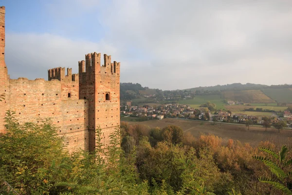 Castell Arquato Ancient Medieval Village Province Piacenza — стоковое фото