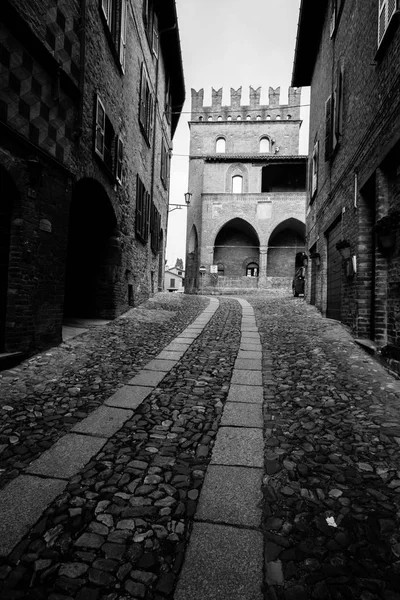 Castell Arquato Vechi Sat Medieval Din Provincia Piacenza — Fotografie, imagine de stoc